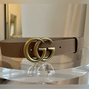EUC Gucci GG Marmont leather belt - Cognac size 80